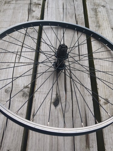 Inch rear mtb wheel black - rear,