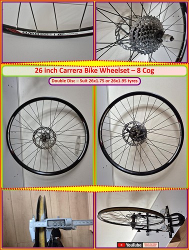 Inch carrera bike wheelset - 26,